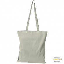 Öko-tex baumwolltasche mit langen henkeln, 140g/m² - Topgiving