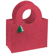 Tasche aus filz mit tannenbaumanhänger - Topgiving