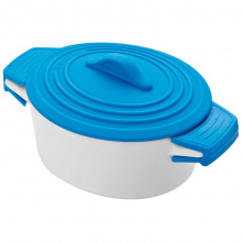 Topf aus porzellan mit silikondeckel - Topgiving