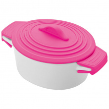 Topf aus porzellan mit silikondeckel - Topgiving
