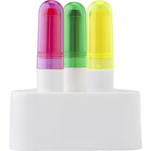 Textmarker set 'basic' aus kunststoff - Topgiving