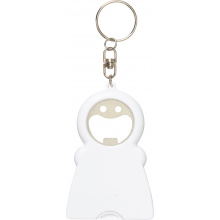 2-in-1 flaschenöffner 'happy face' aus kunststoff - Topgiving
