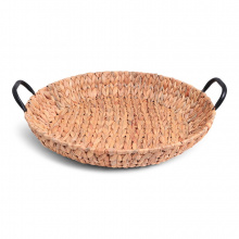 Senza hyacinth shallow basket with handles xl - Topgiving