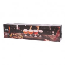 Senza taster plate with 4 glasses - Topgiving