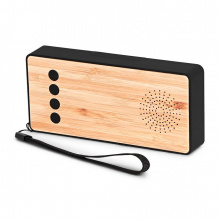 Brainz powerbank+speaker bamboo - Topgiving
