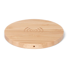 Brainz wireless charger circle bamboo - Topgiving