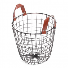 Iron basket with pu handles - Topgiving