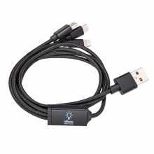 3-in-1 ladekabel mit beleuchtung - Topgiving