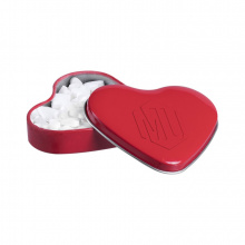 Herzförmige Dose mit Prägung ca. 23g Herzförmige Minze - Topgiving