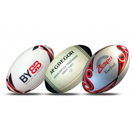 Rugbyball aus PU / PVC: Größe 5 - 410 Gramm - Topgiving