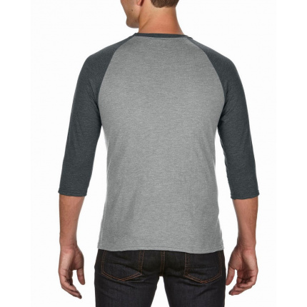 Anvil t-shirt triblend 3/4 raglan sleeve - Topgiving