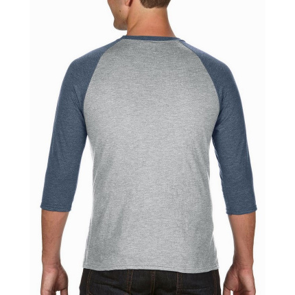 Anvil t-shirt triblend 3/4 raglan sleeve - Topgiving