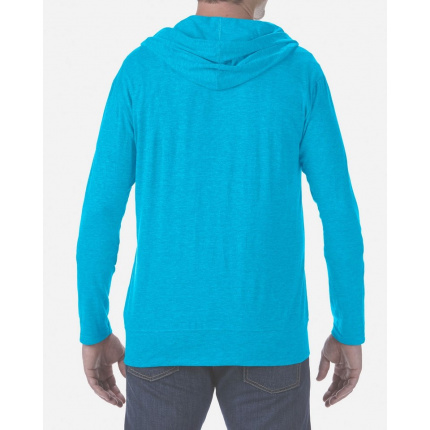 Anvil jacket hooded full-zip triblend for him - Topgiving