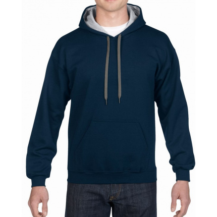 Gildan sweater hooded contrast heavyblend - Topgiving