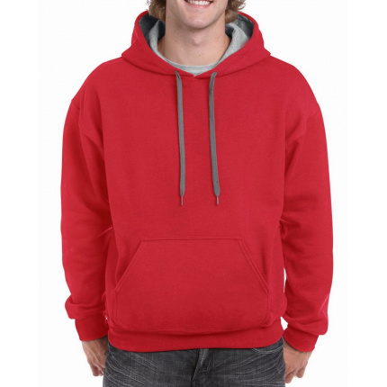 Gildan sweater hooded contrast heavyblend - Topgiving