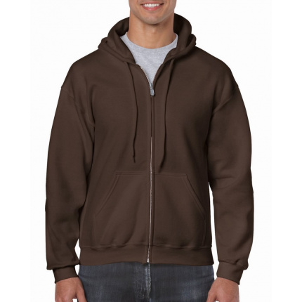 Gildan sweater hooded full zip heavyblend for him - Topgiving