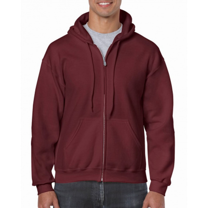 Gildan sweater hooded full zip heavyblend for him - Topgiving