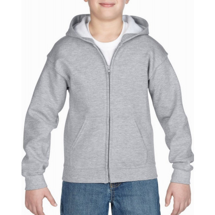 Gildan sweater hooded full zip heavyblend for kids - Topgiving