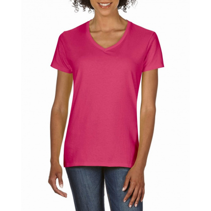 Gildan t-shirt premium cotton v-neck ss for her - Topgiving