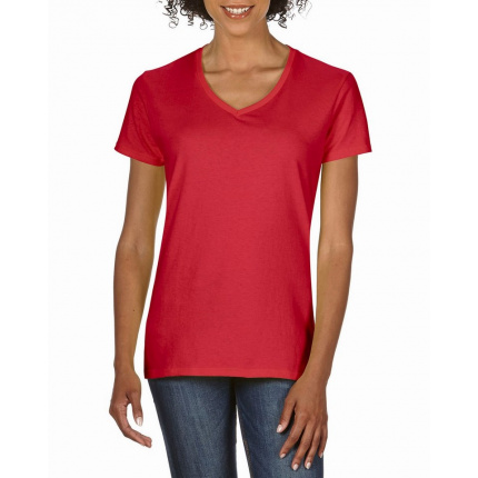 Gildan t-shirt premium cotton v-neck ss for her - Topgiving