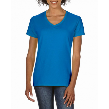 Gildan t-shirt premium cotton v-neck ss for her - Topgiving