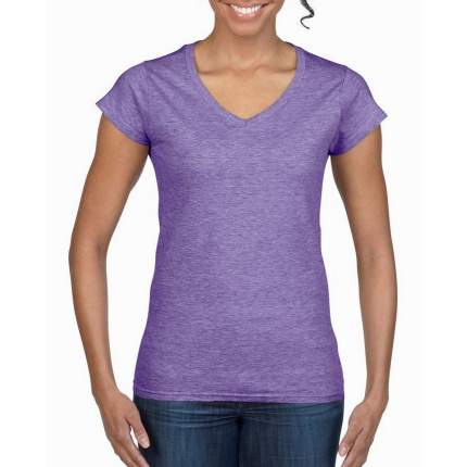 Gildan t-shirt v-neck softstyle ss for her - Topgiving