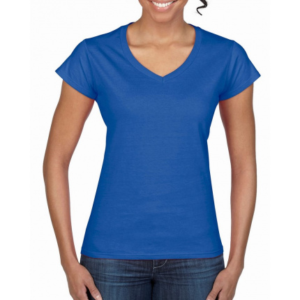 Gildan t-shirt v-neck softstyle ss for her - Topgiving
