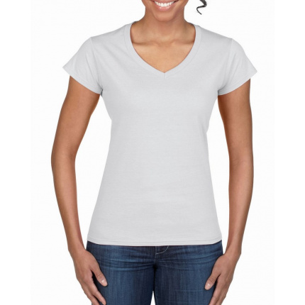 Gildan t-shirt v-neck softstyle ss for her - Topgiving