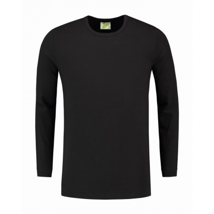 L&s t-shirt crewneck cot/elast ls for him - Topgiving