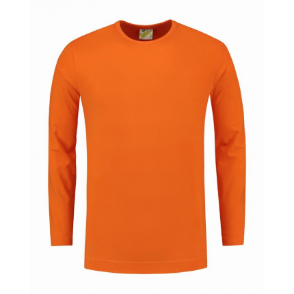 L&s t-shirt crewneck cot/elast ls for him - Topgiving