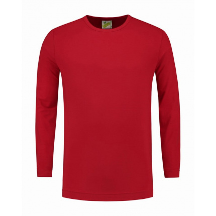 L&s t-shirt crewneck cot/elast ls for him - Topgiving
