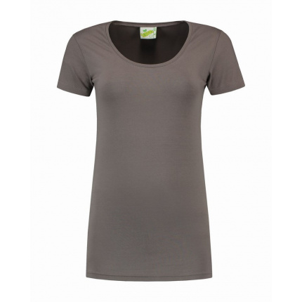 L&s t-shirt crewneck cot/elast ss for her - Topgiving