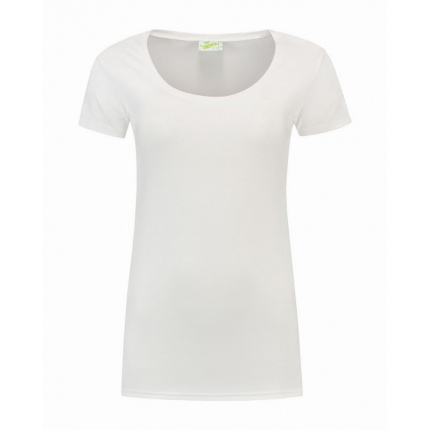 L&s t-shirt crewneck cot/elast ss for her - Topgiving