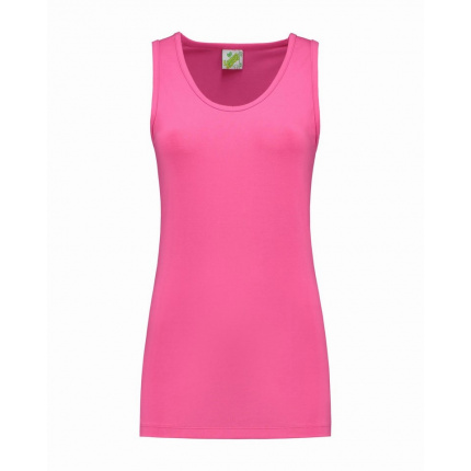 L&s tanktop cot/elast for her - Topgiving