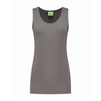 L&s tanktop cot/elast for her - Topgiving