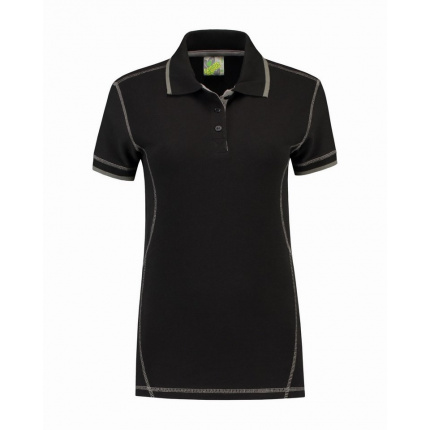 L&s polo flatlock ss for her - Topgiving