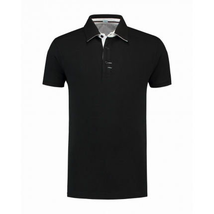 L&s polo contrast cot/elast ss for him - Topgiving
