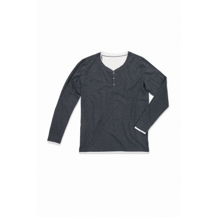 Stedman t-shirt henley luke ls for him - Topgiving