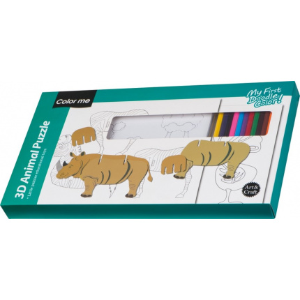 3d puzzle zum ausmalen addison - Topgiving