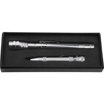 Set metall-taschenlampe & multitool duffel - Topgiving