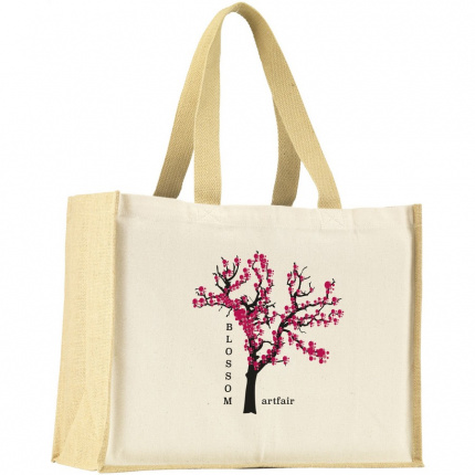 Jute canvas shopper tasche - Topgiving