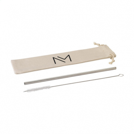 Eco rvs straw set metall-strohhalme - Topgiving