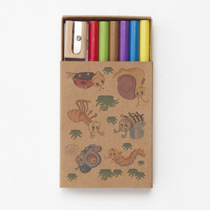 Artpaper - box of 6 coloured pencils - Topgiving