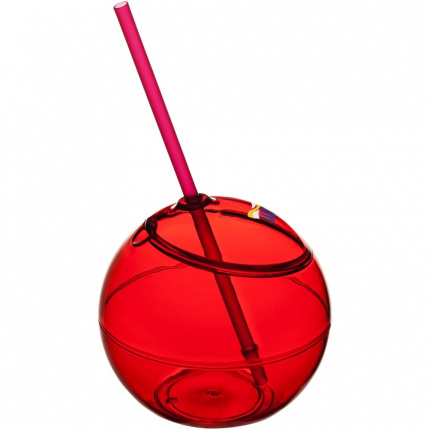 Fiesta 580 ml Trinkball und Strohhalm - Topgiving