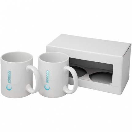 Ceramic Geschenkset mit 2 Bechern - Topgiving