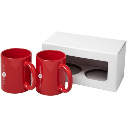 Ceramic Geschenkset mit 2 Bechern - Topgiving
