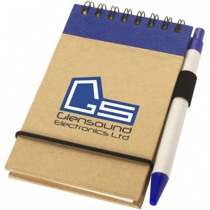 Zuse A7 Recycling Notizblock mit Stift - Topgiving