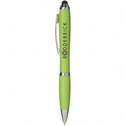 Nash Stylus Kugelschreiber mit farbigem Griff und Schaft - Topgiving