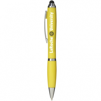 Nash Stylus Kugelschreiber mit farbigem Griff und Schaft - Topgiving