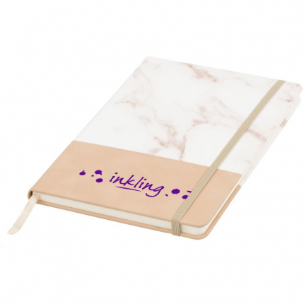 Two-tone A5 Notizbuch im Marmorlook - Topgiving